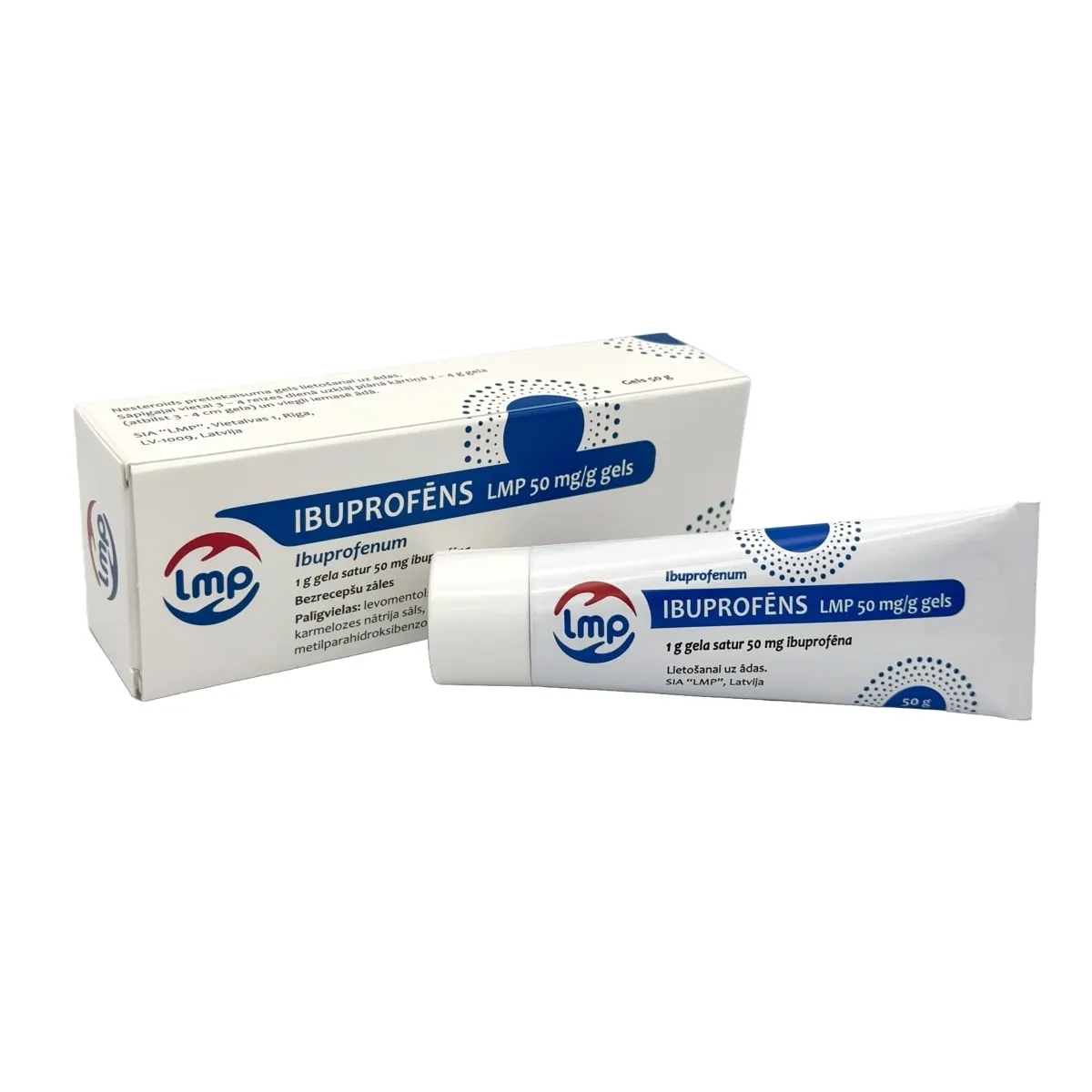 IBUPROFĒNS LMP 50 mg / g gels, 50 g. - Produkta attēls