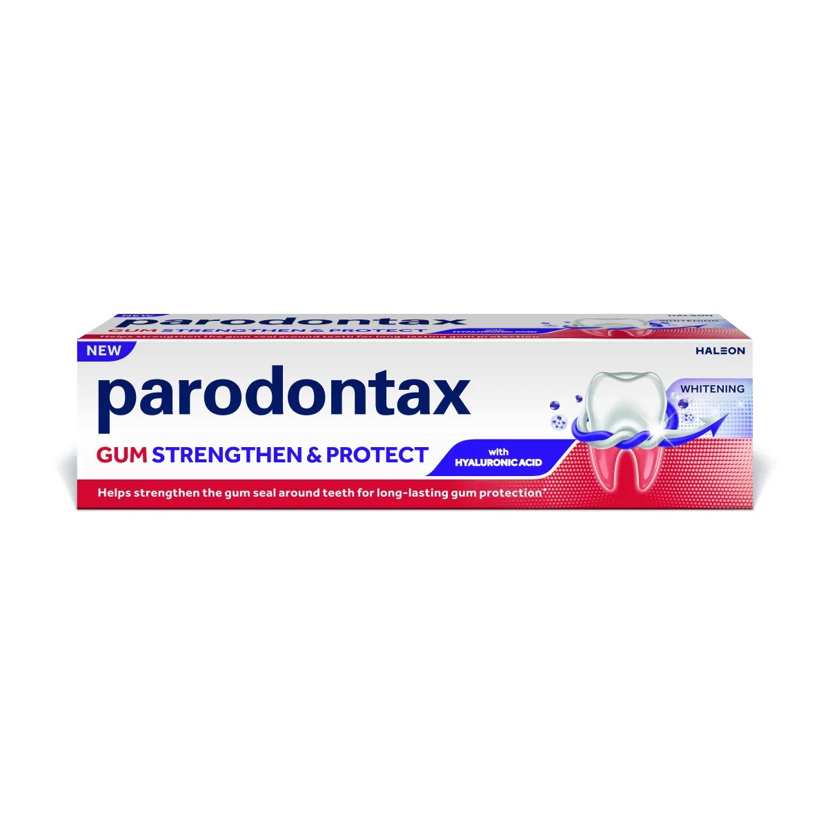 PARODONTAX Gum Strenghten & Protect Whitening zobu pasta, 75 ml - Produkta attēls