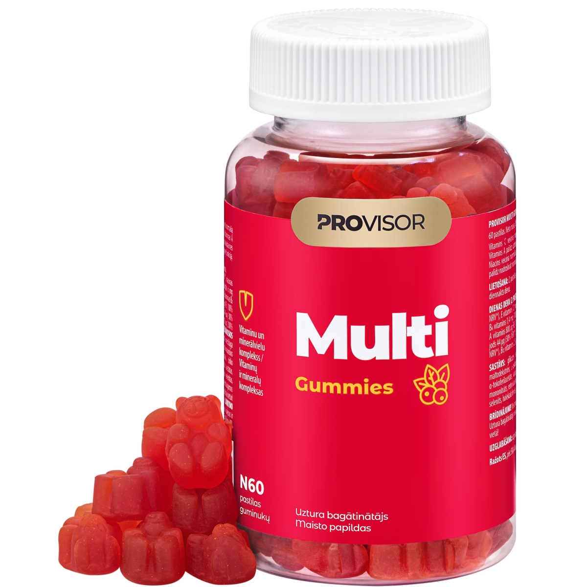 PROVISOR Multi pastilas, 60 gab. - Produkta attēls