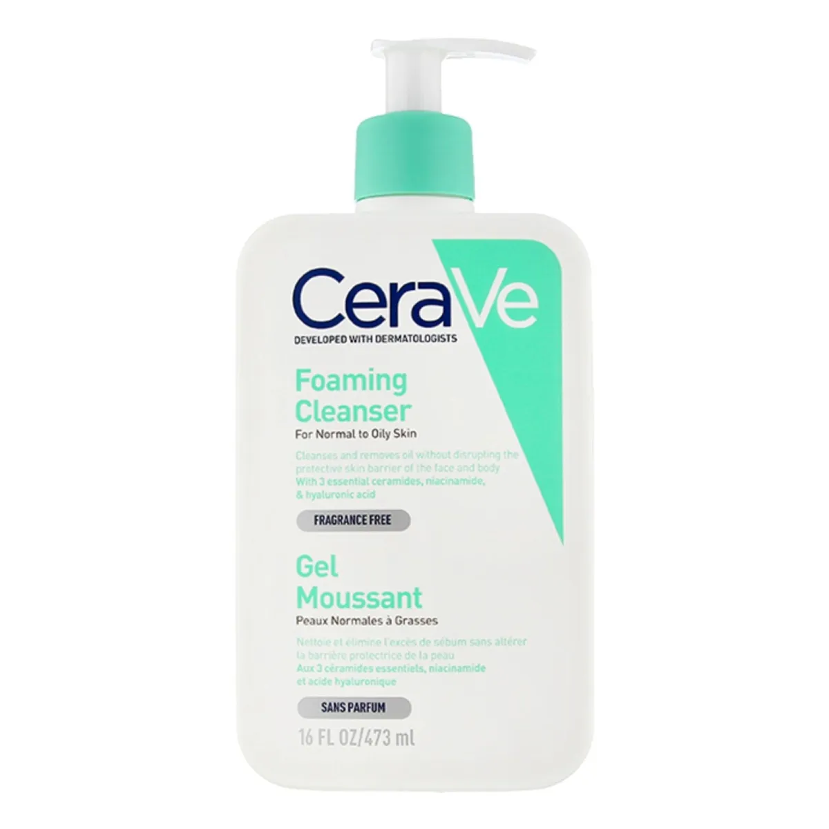 CeraVe Sejas mazgāšanas gels taukainai ādai, 473 ml - Produkta attēls