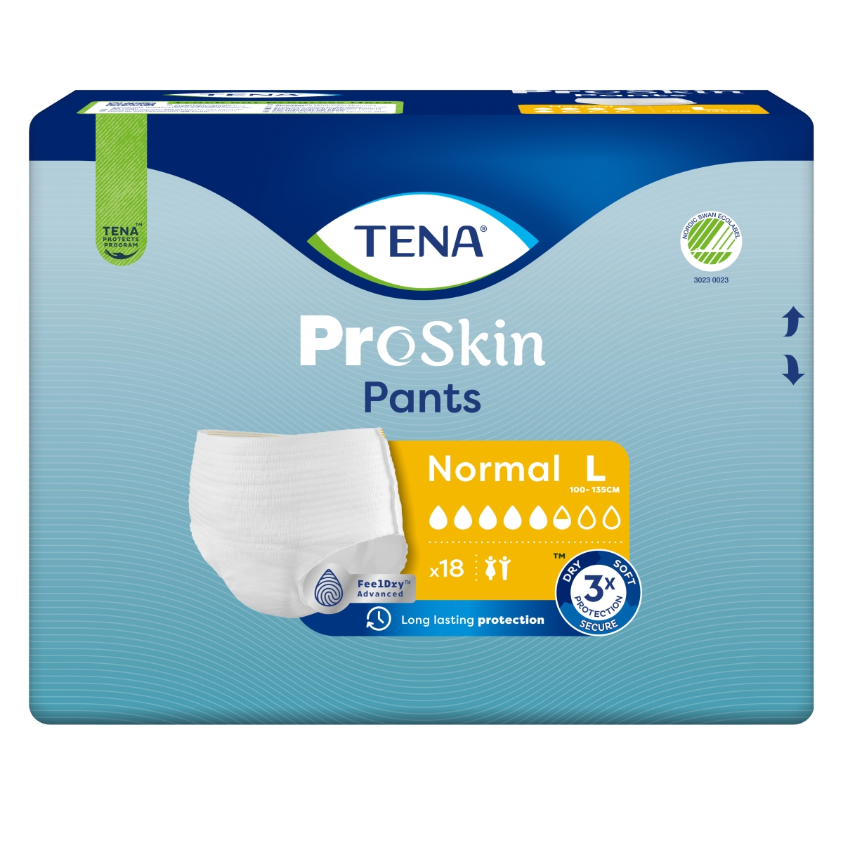 TENA Pants Normal biksītes L izmērs, 18 gab. - Produkta attēls