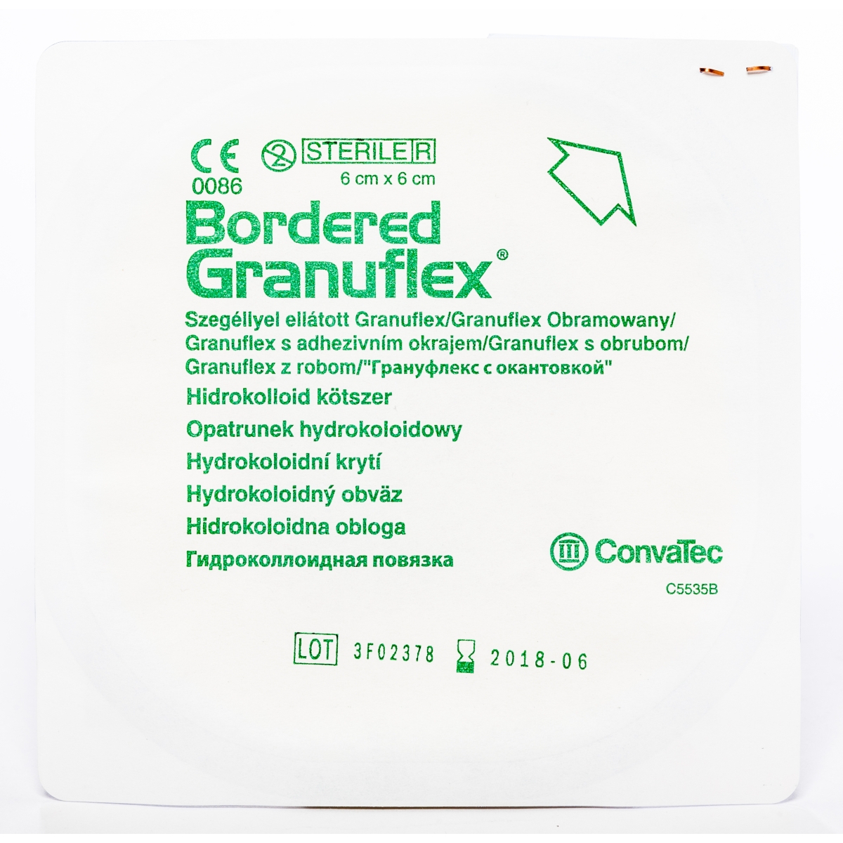 GRANUFLEX BORDERED STERILS 6x6CM N1 (187970) - Produkta attēls