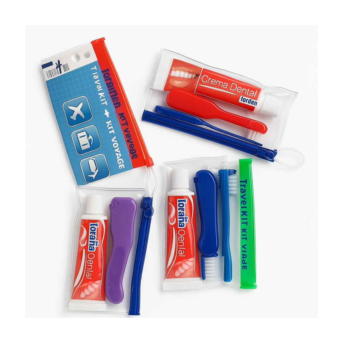 FORAMEN Travel Bag (zobu pasta 25 ml + zobu diegs 10 m + zobu birste); - Produkta attēls