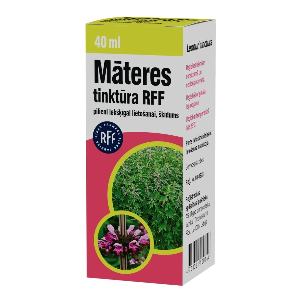 RFF Māteru tinktūra, 40 ml - Produkta attēls