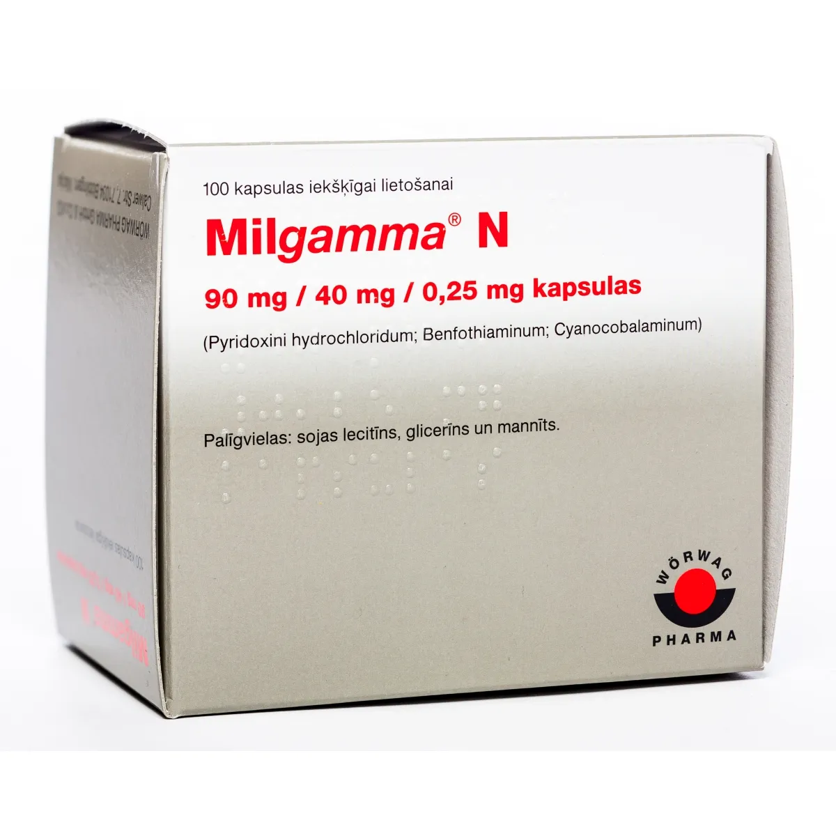 MILGAMMA N kapsulas, 100 gab. - Produkta attēls