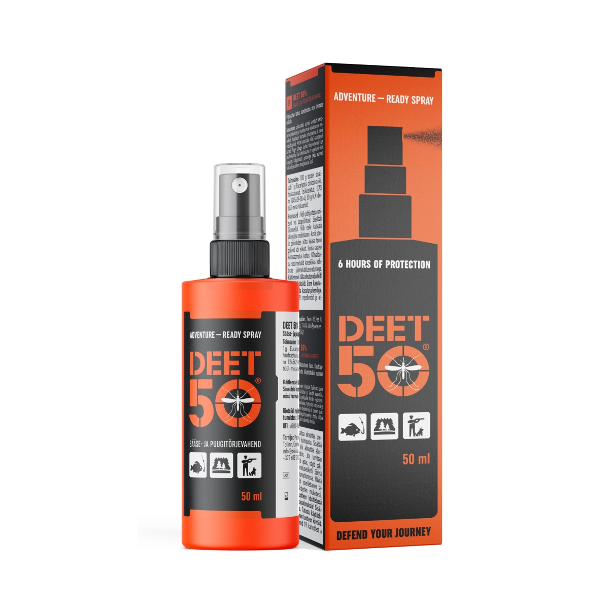 DEET 50 pretodu sprejs, 50 ml - Produkta attēls