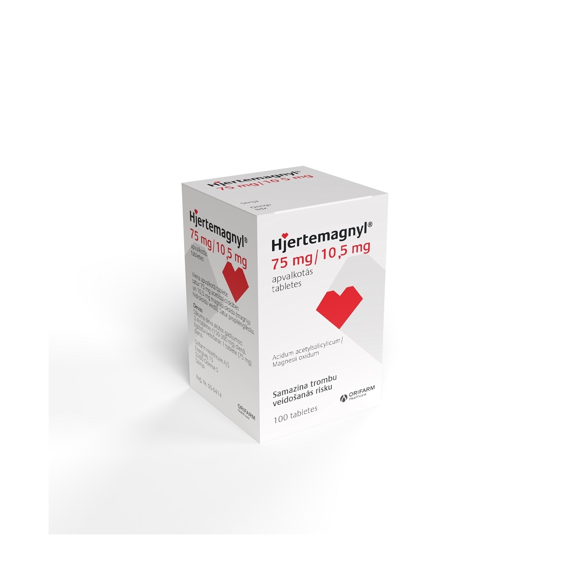 HJERTEMAGNYL 75MG TABLETES N100 - Produkta attēls