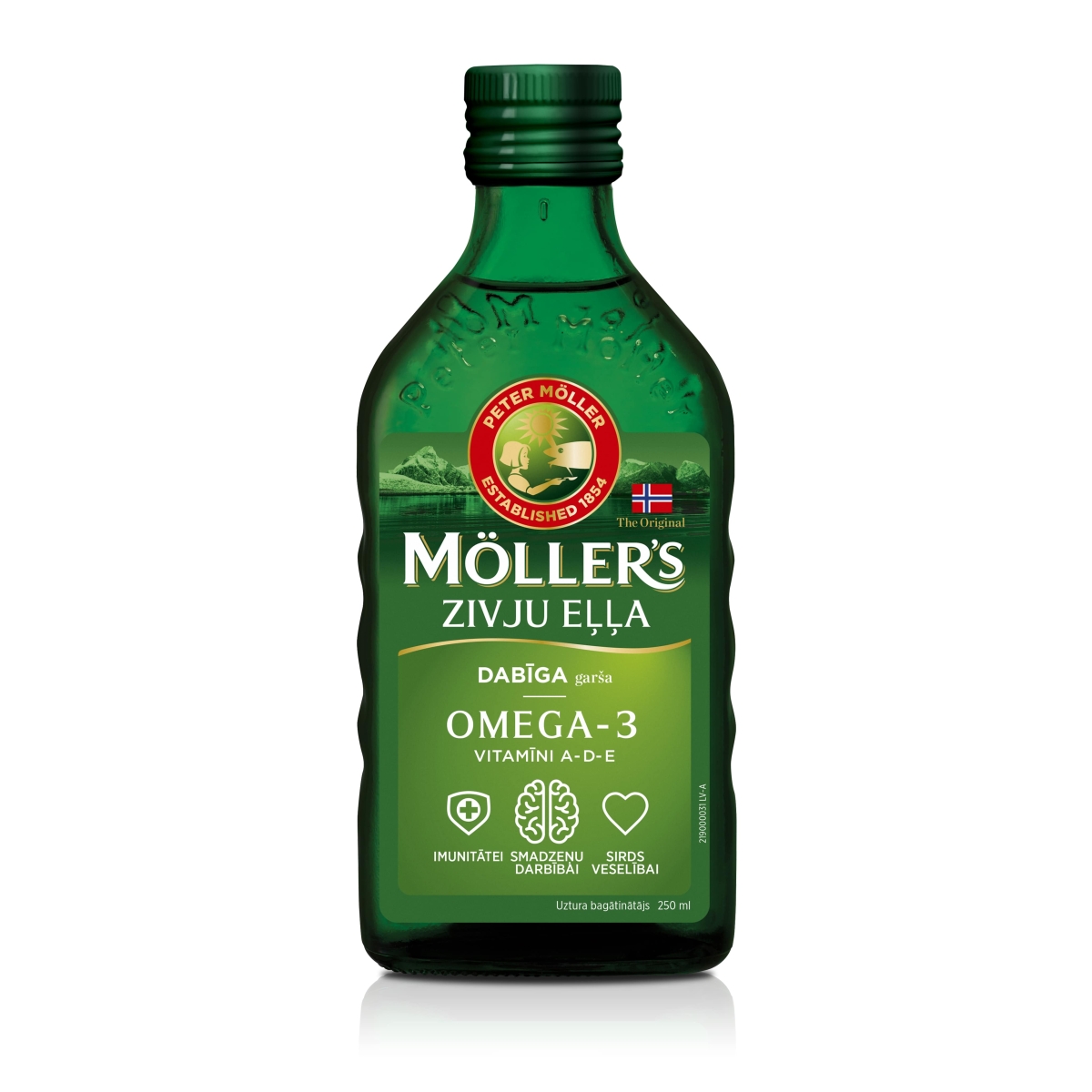MOLLERS Zivju eļļa, 250ml - Produkta attēls