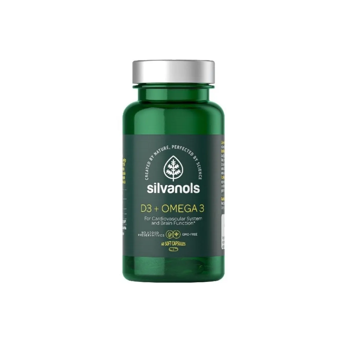 SILVANOLS D3 + Omega kapsulas, 60 gab. - Produkta attēls