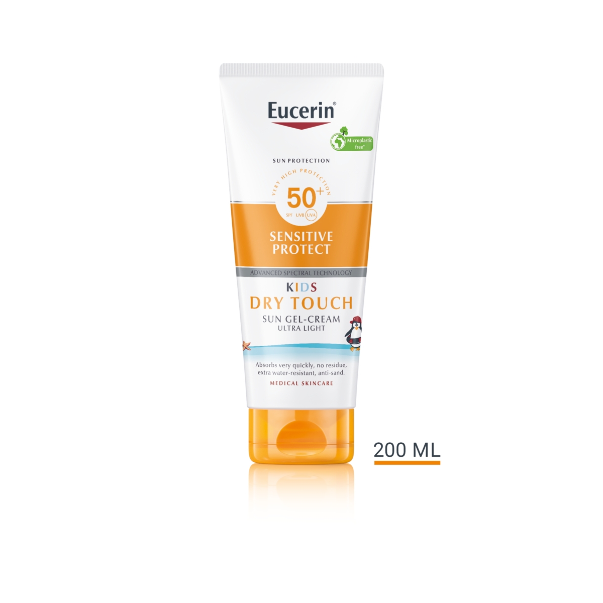 EUCERIN Sun Sensitive Protect SPF50 gēlkrēms bērniem, 200 ml - Produkta attēls