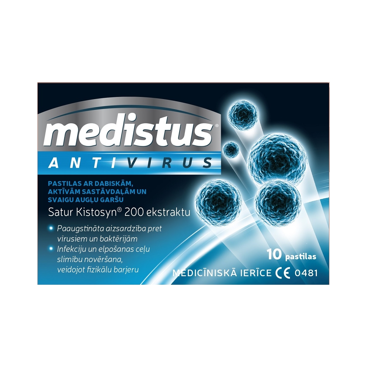 MEDISTUS® Antivirus pastilas, 10 gab - Produkta attēls