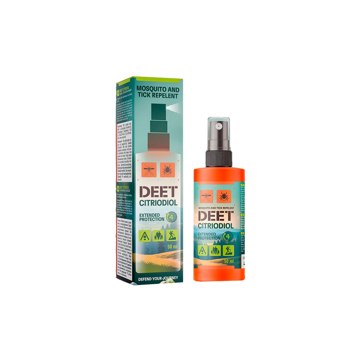 DEET + pretodu sprejs, 50 ml - Produkta attēls