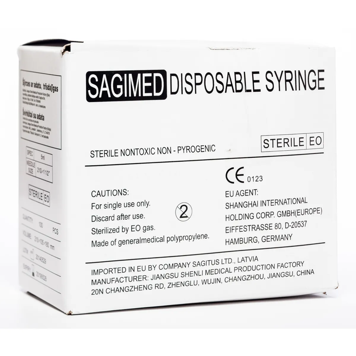 SYRINGE TRĪSKOMP.5ML 21G (0.8X38) SLIP N100 - Produkta attēls