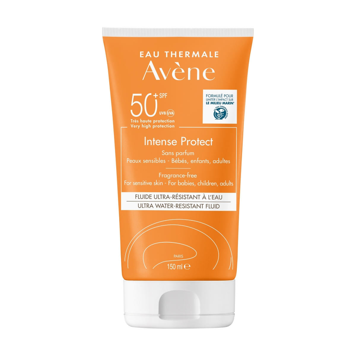 AVÈNE Sun Intense Protect SPF50+ fluīds, 150ml - Produkta attēls 1