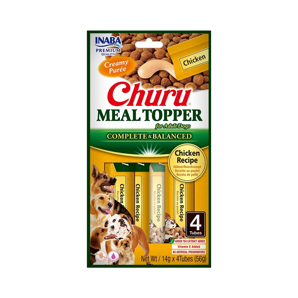 Churu Meal Topper mērce suņiem, vista 56g (14gx4) N12 - Produkta attēls