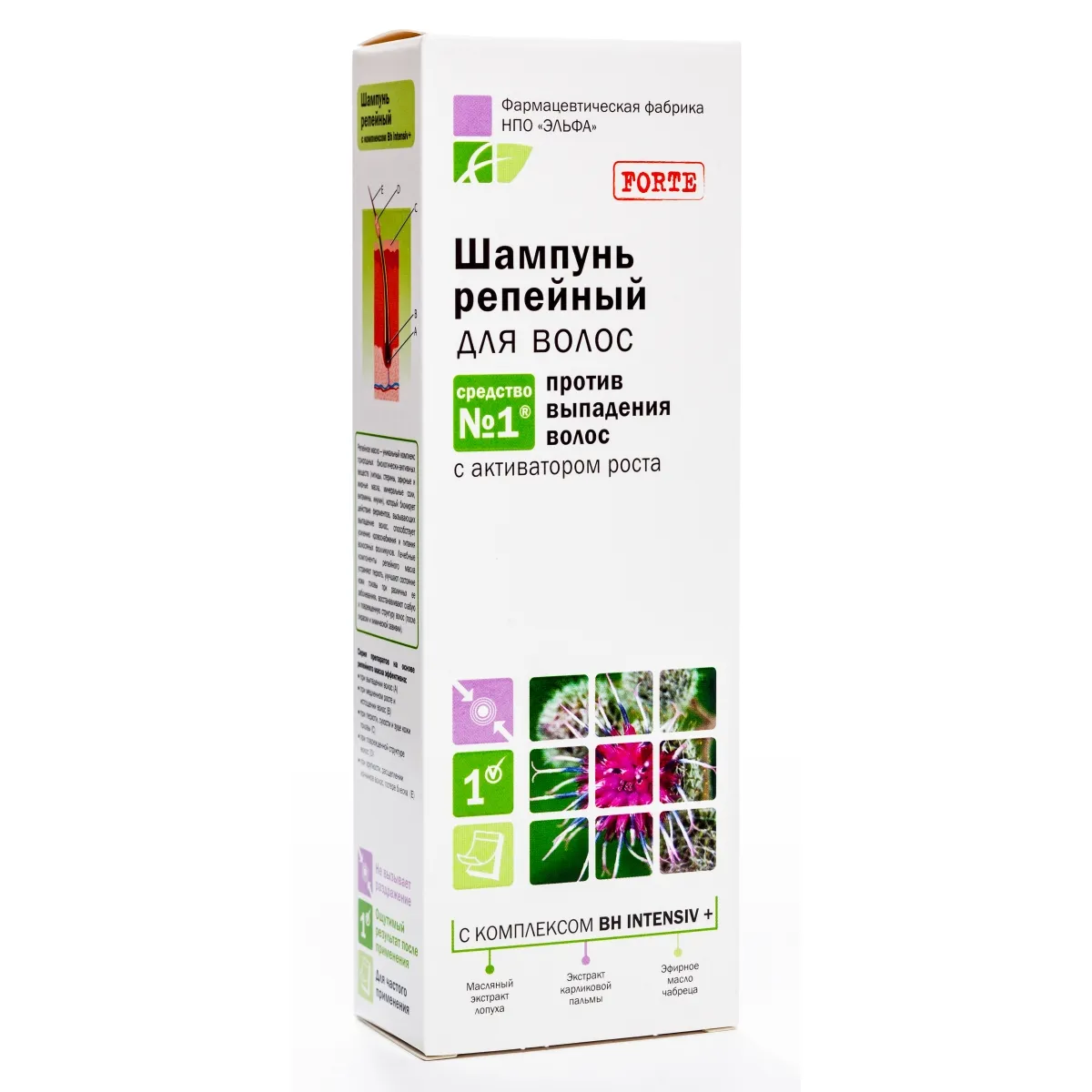 ELFA PHARM Dadžu Šampūns Pret matu izkrišanu, 200 ml - Produkta attēls