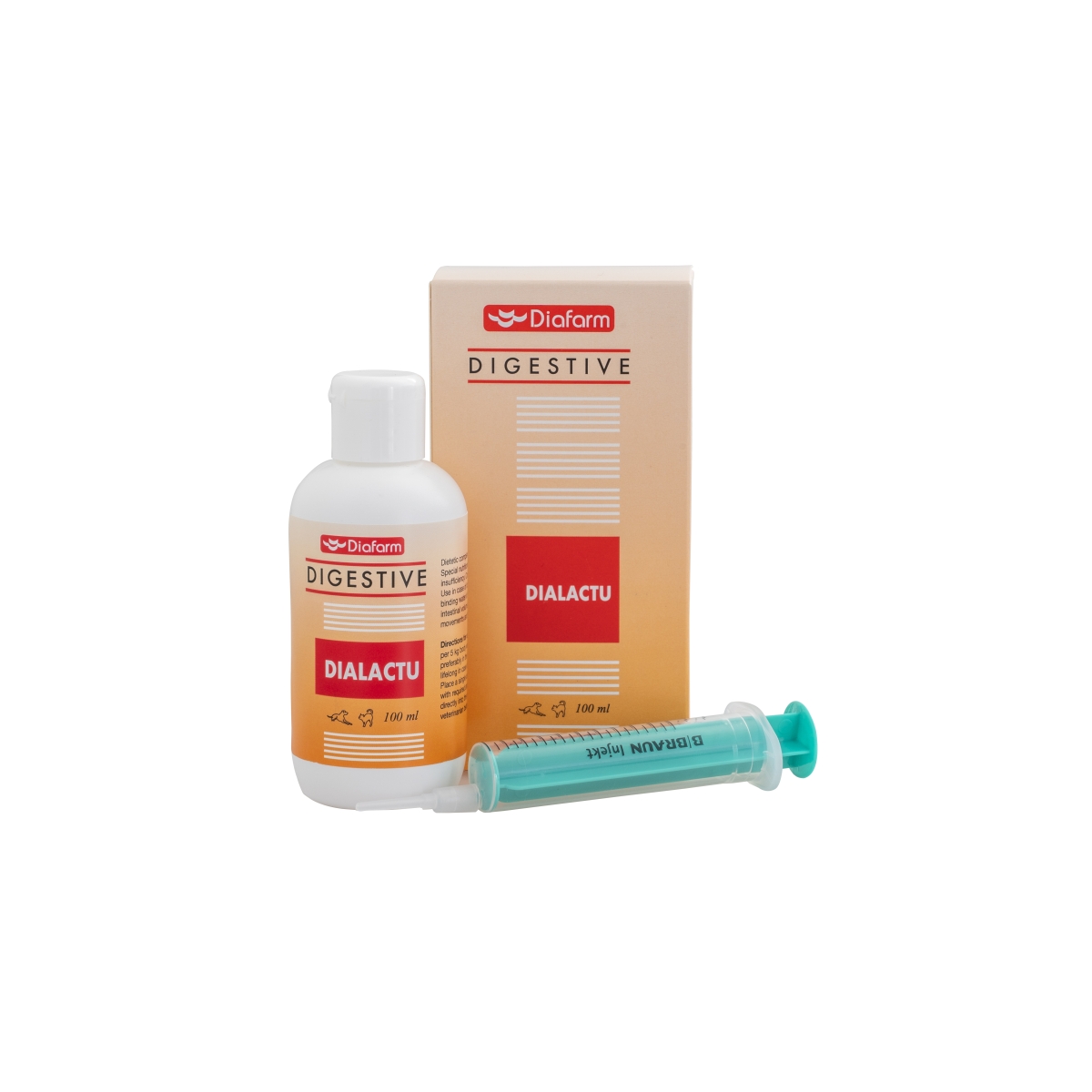 DF DIALACTU 100ML SUŅIEM/KAĶIEM - Produkta attēls