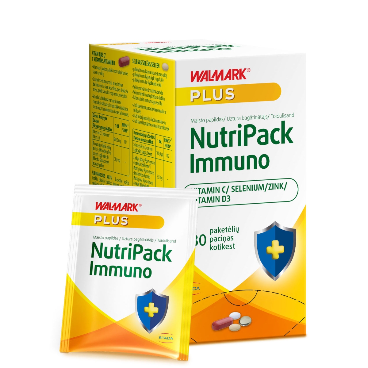 Walmark NutriPack Immuno, 30 paciņas - Produkta attēls