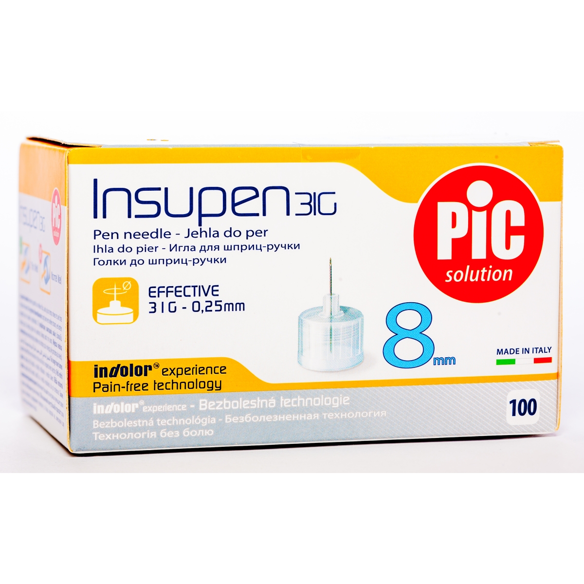 INS.ADATA INSUPEN ORIGINAL 31G N100 (8MM-0.25MM) - Produkta attēls