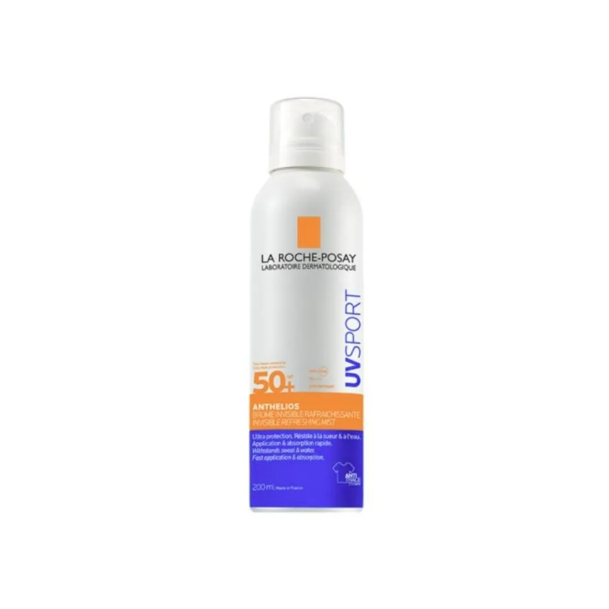 LA ROCHE-POSAY Anthelios UVSport SPF50+ neredzams atsvaidzinošs izsmidzināms līdzeklis, 200ml - Produkta attēls