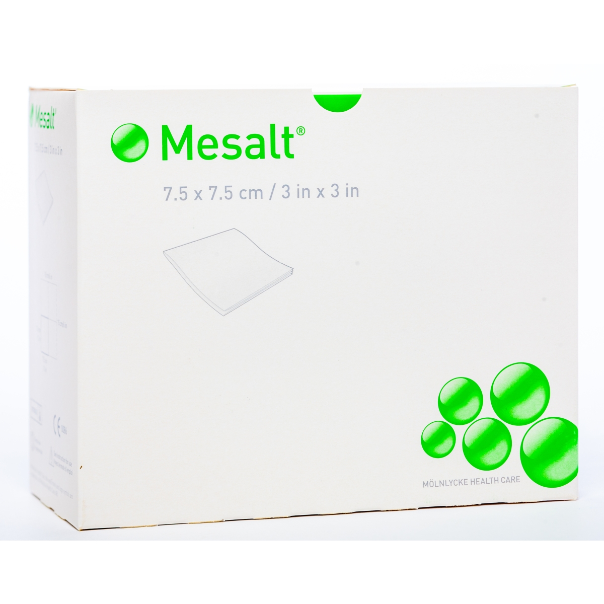 MESALT salvete 7,5 x 7,5cm, sterila, 30 gab. - Produkta attēls