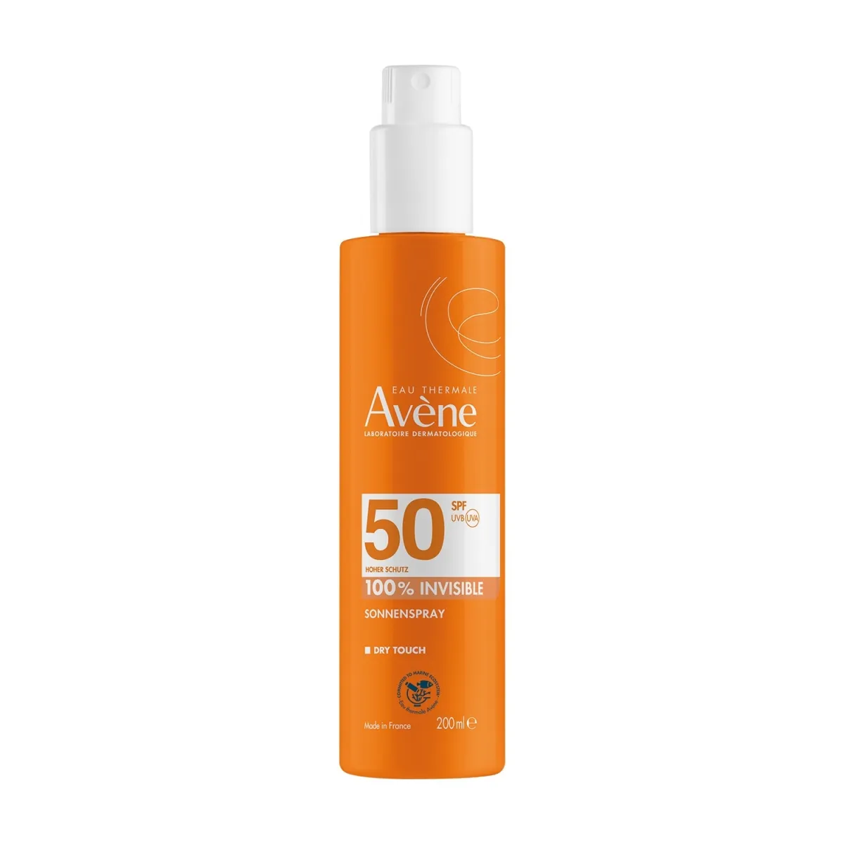 AVENE Sun aizsardzības sprejs pieaugušajiem SPF50+, 200 ml - Produkta attēls