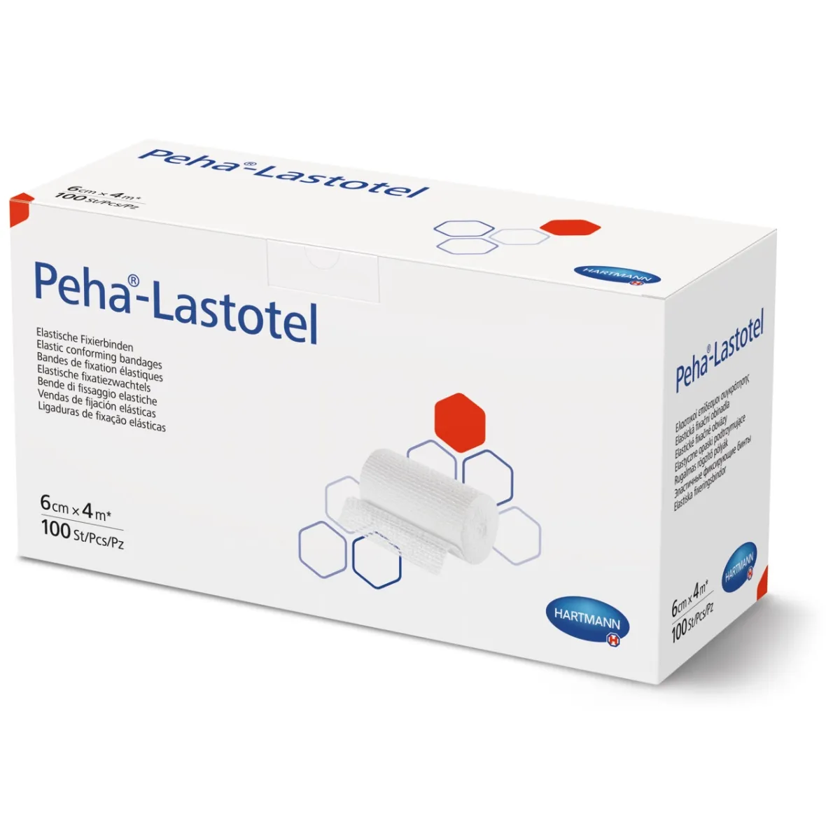 PEHA-LASTOTEL elastīga marles saite, 6 cm x 4 m - Produkta attēls