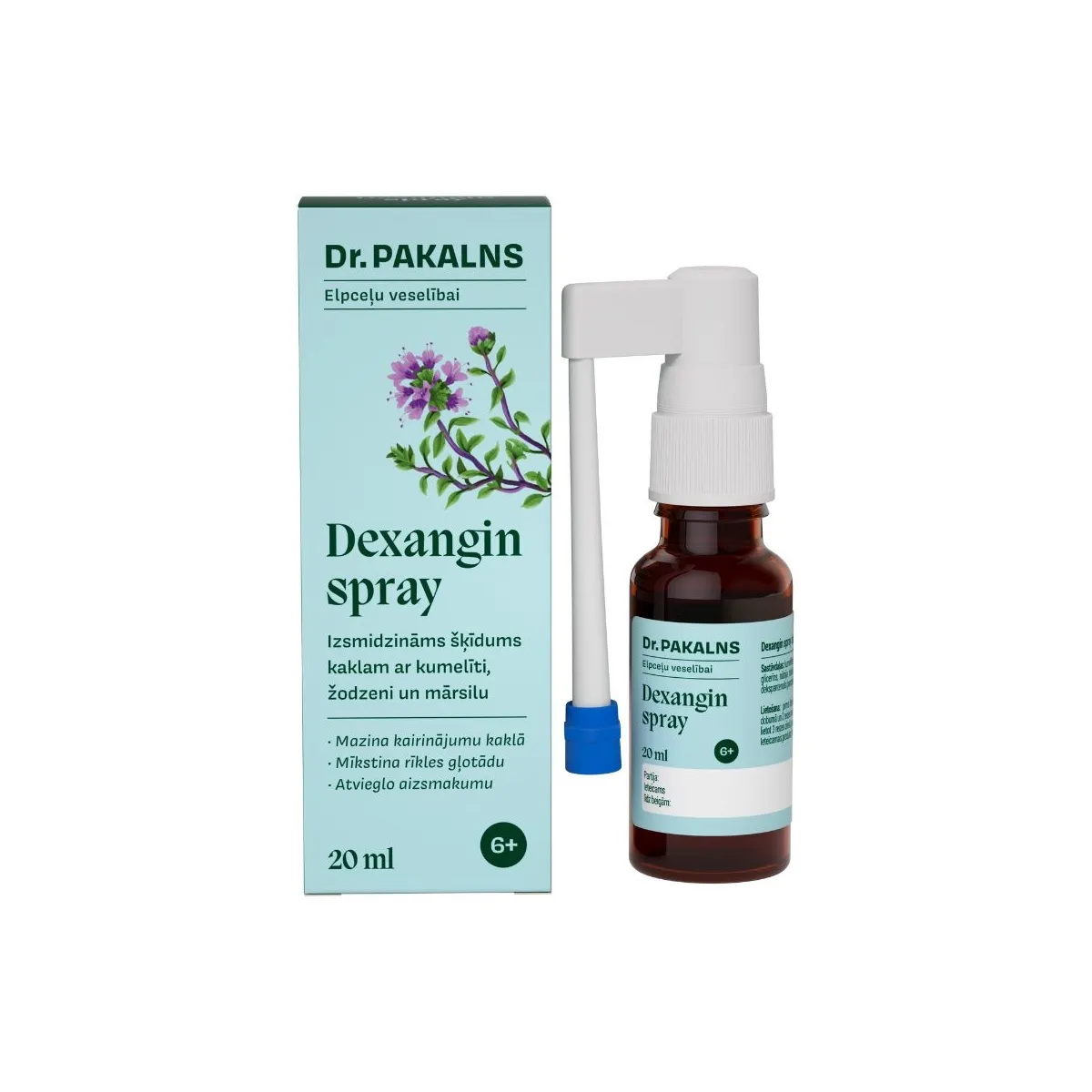 DR.PAKALNS Easy Breathe Dexangin sprejs, 20 ml - Produkta attēls