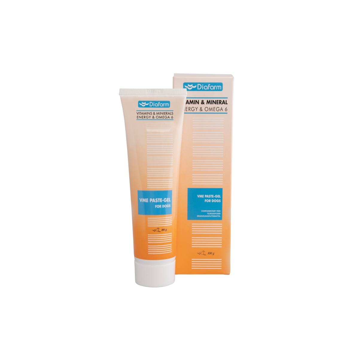 DF VIT-MIN ENERGY PASTE-GEL+OM6 DOGS 100G - Produkta attēls