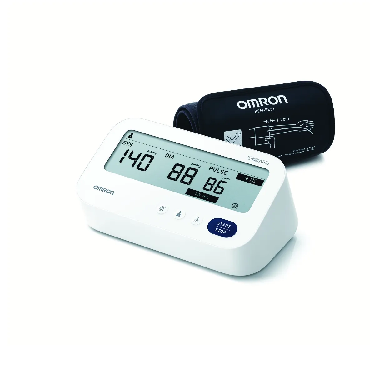 OMRON M3 Comfort AFIB (autom./augšd.) tonometrs (22-42 cm) - Produkta attēls