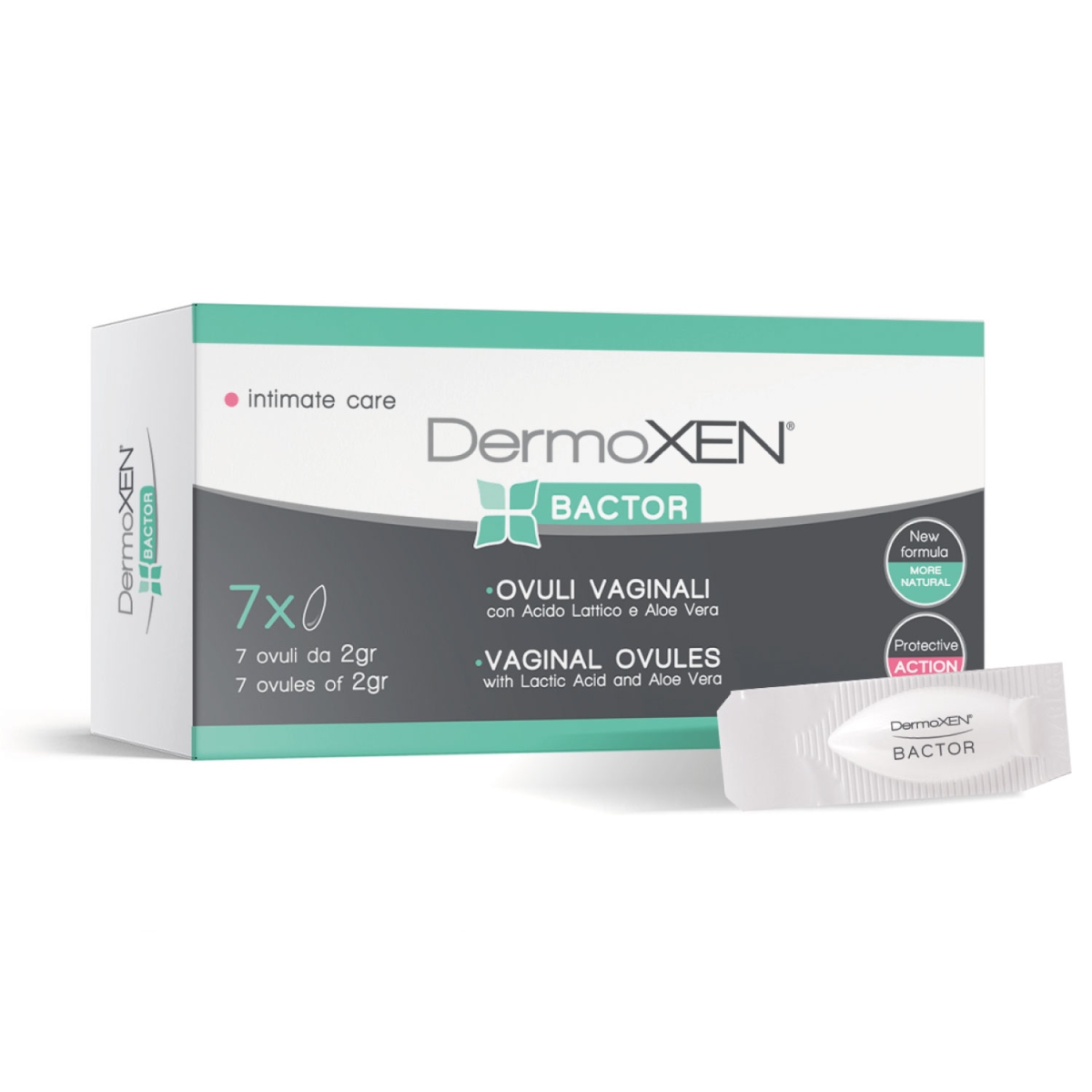 DERMOXEN Bactor vaginālie pesāriji, 7 gab. - Produkta attēls