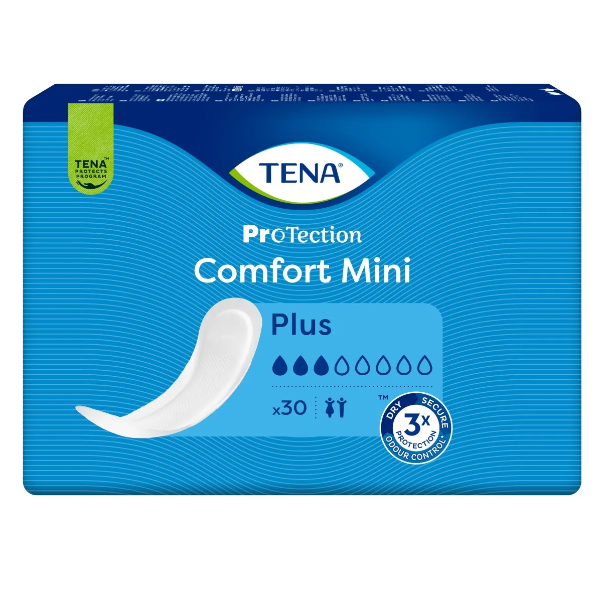 TENA Comfort Mini Plus uzsūcošās paketes, 30 gab. - Produkta attēls