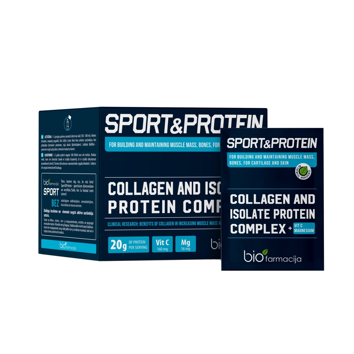 SPORT&PROTEIN pulveris, 28 gab. - Produkta attēls