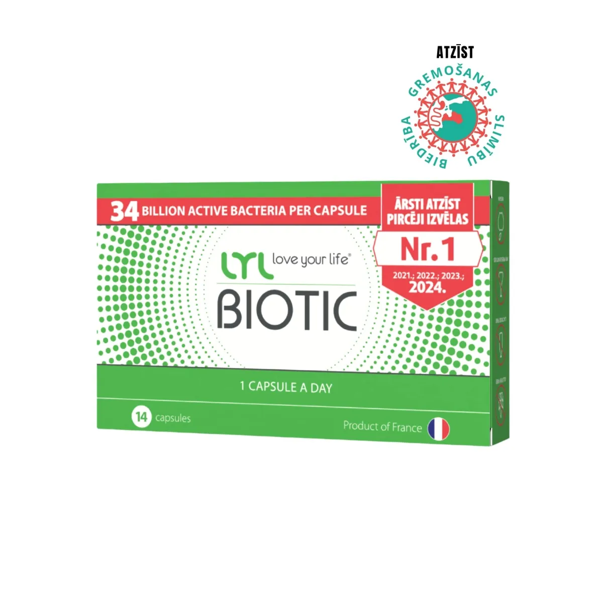 LYL BIOTIC, 14 kapsulas - Produkta attēls 1