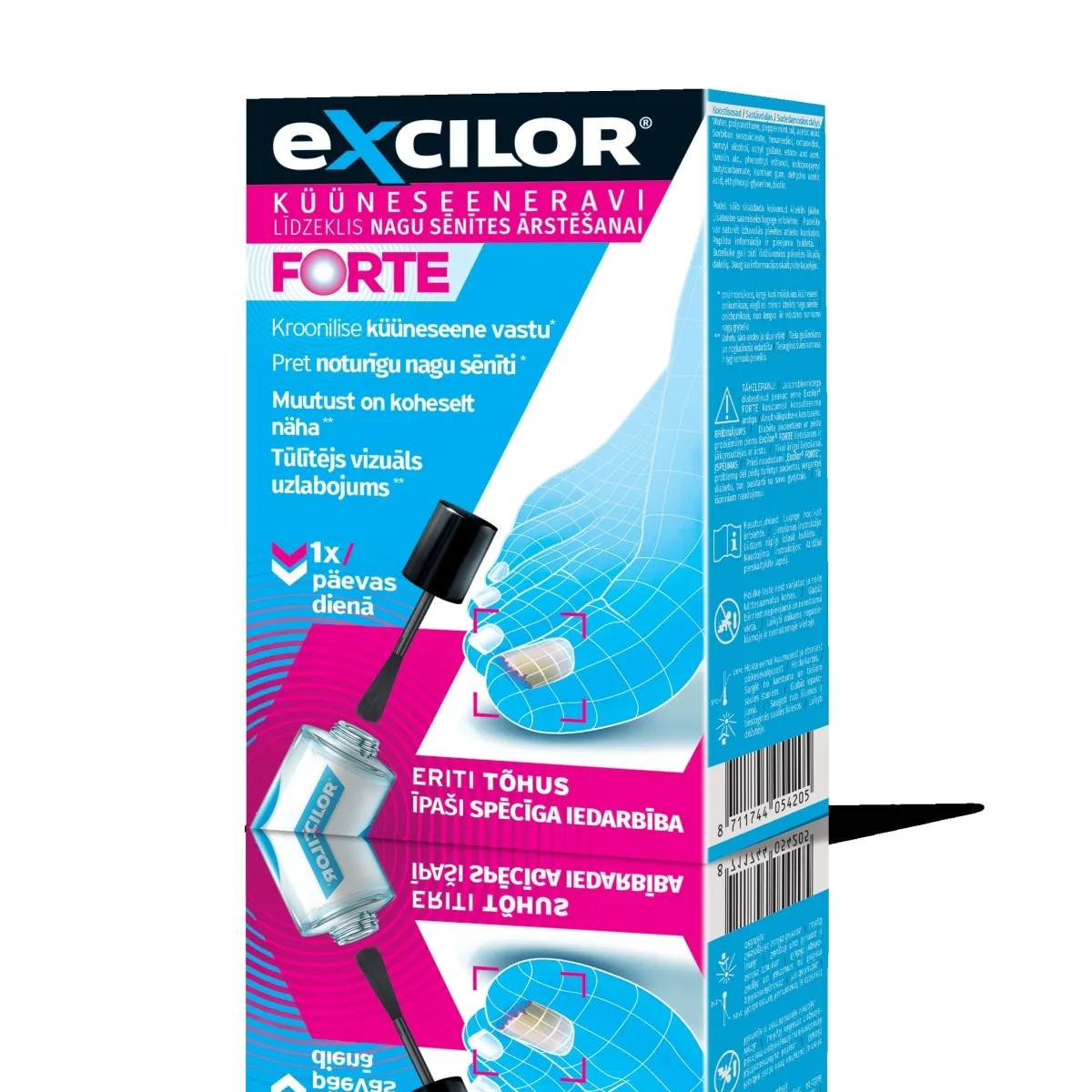EXCILOR Forte nagu sēnītes ārstēšanai, 30ml. - Produkta attēls
