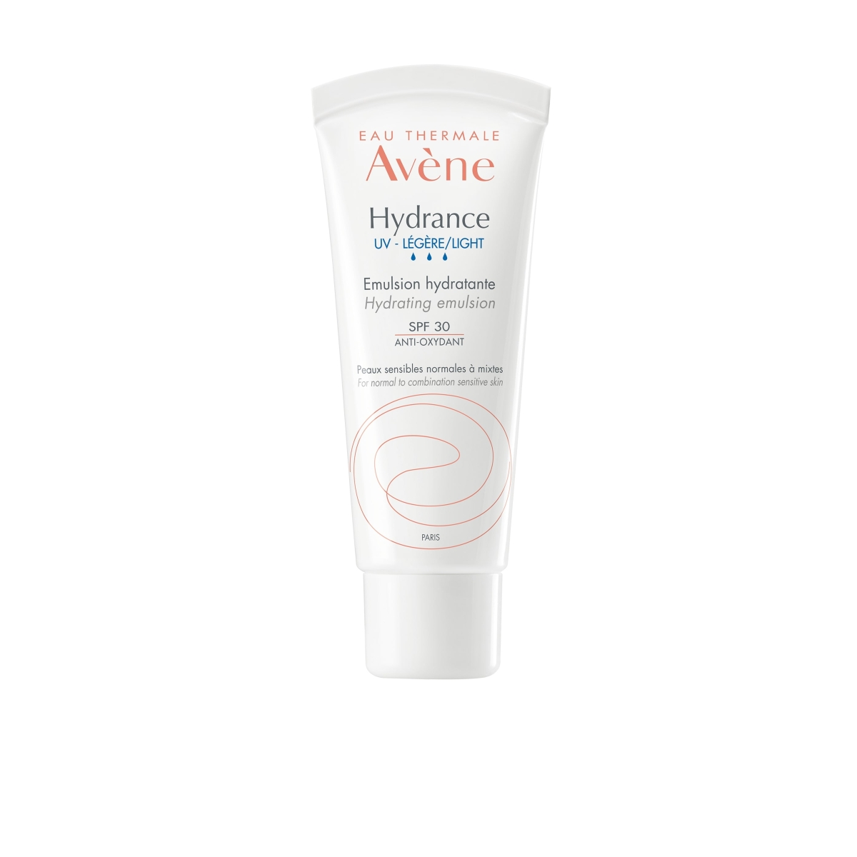 AVÈNE Hydrance UV SPF30 Light emulsija kombinētai sejas ādai, 40ml - Produkta attēls 1