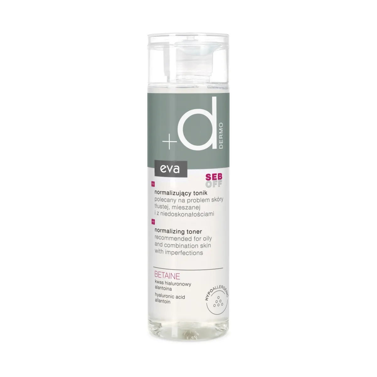 EVA DERMO Seb Off normalizējošs toniks sejai, 200 ml - Produkta attēls