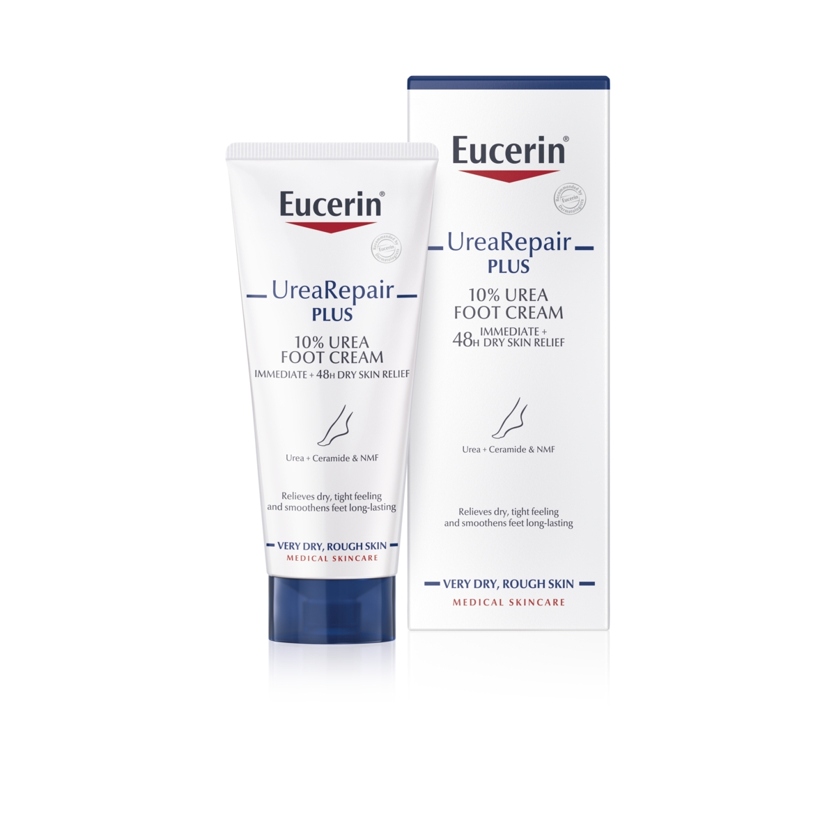 EUCERIN Urea Repair Plus 10% krēms pēdām, 100 ml - Produkta attēls