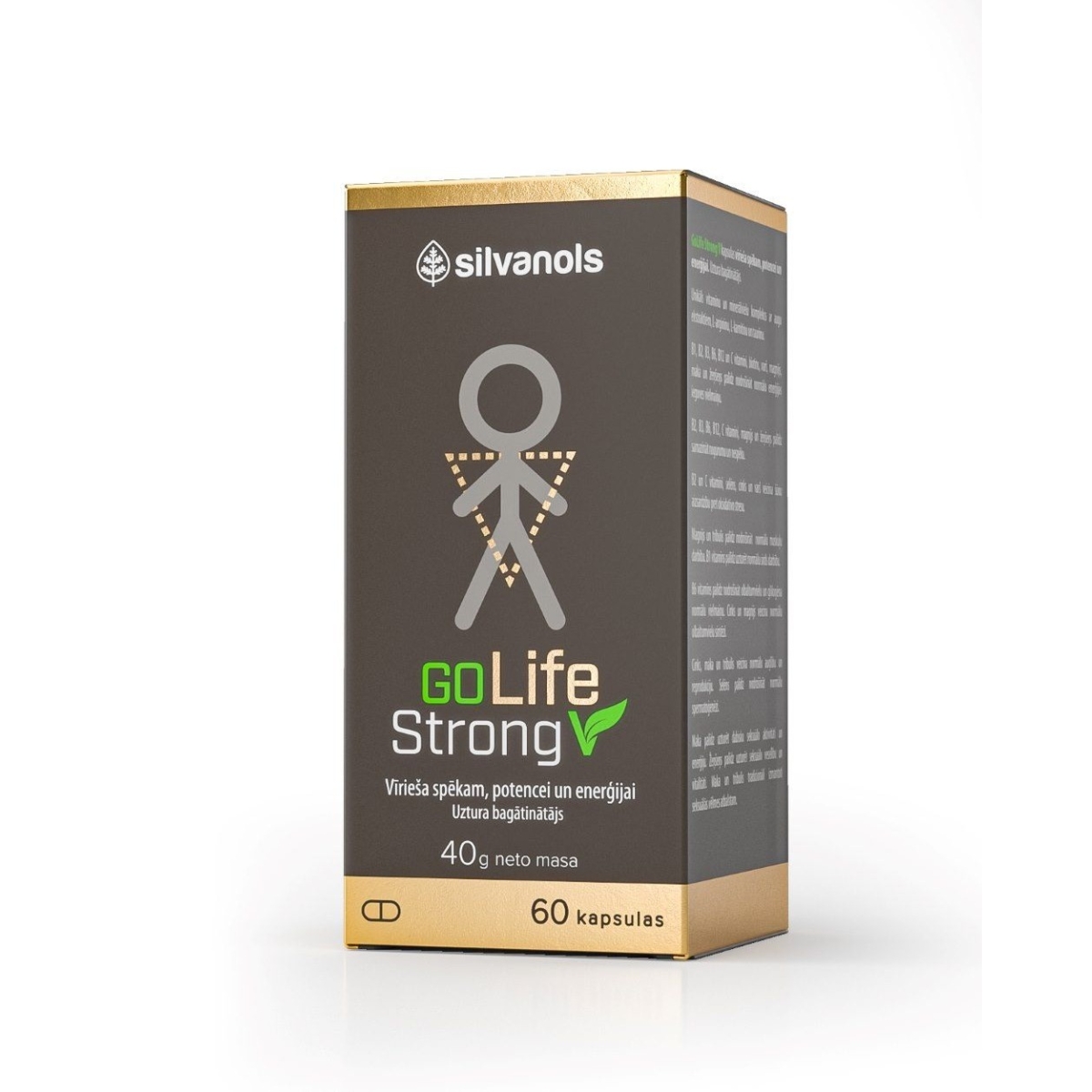 SILVANOLS Golife Strong V kapsulas, 60 gab - Produkta attēls