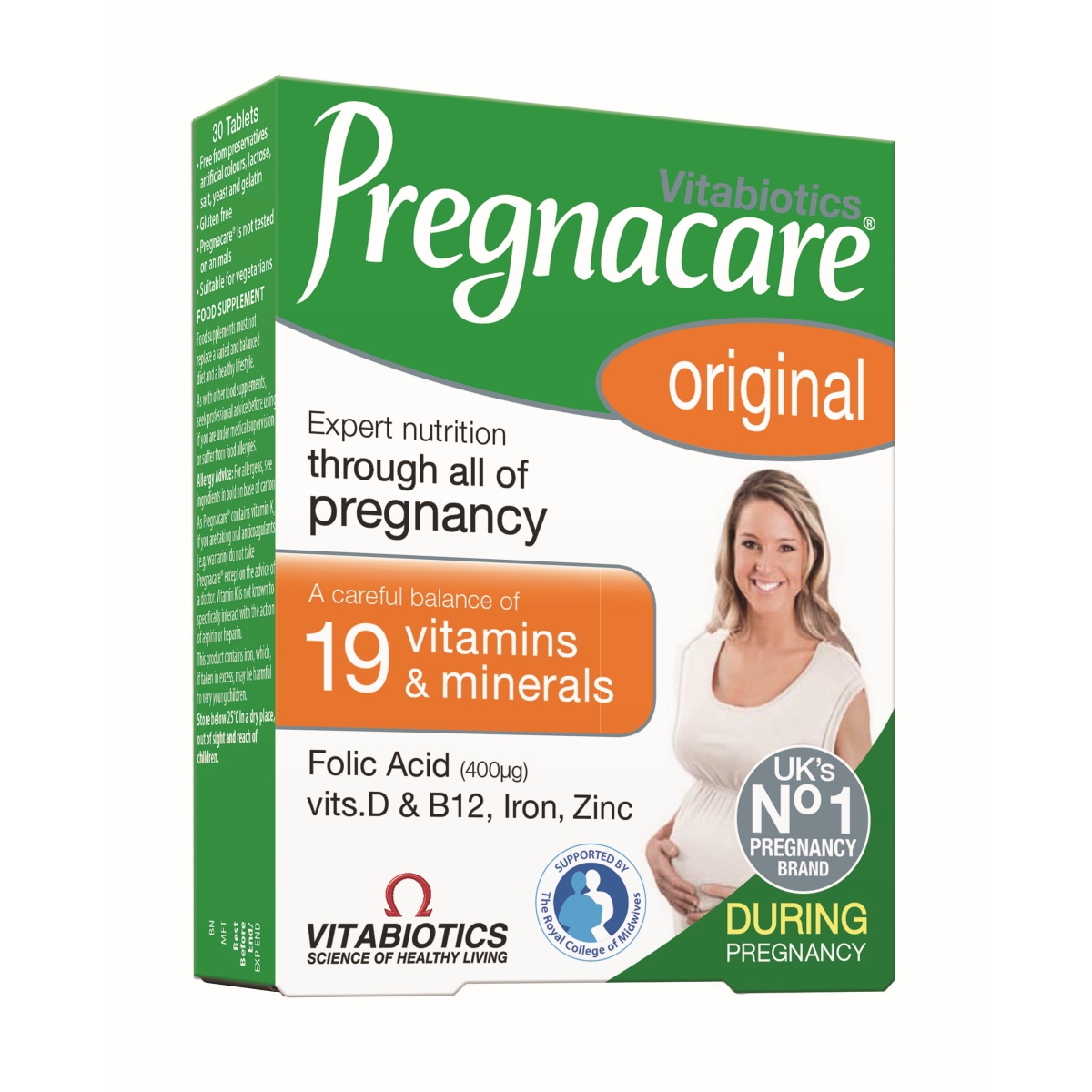PREGNACARE® original tabletes, 30 gab. - Produkta attēls