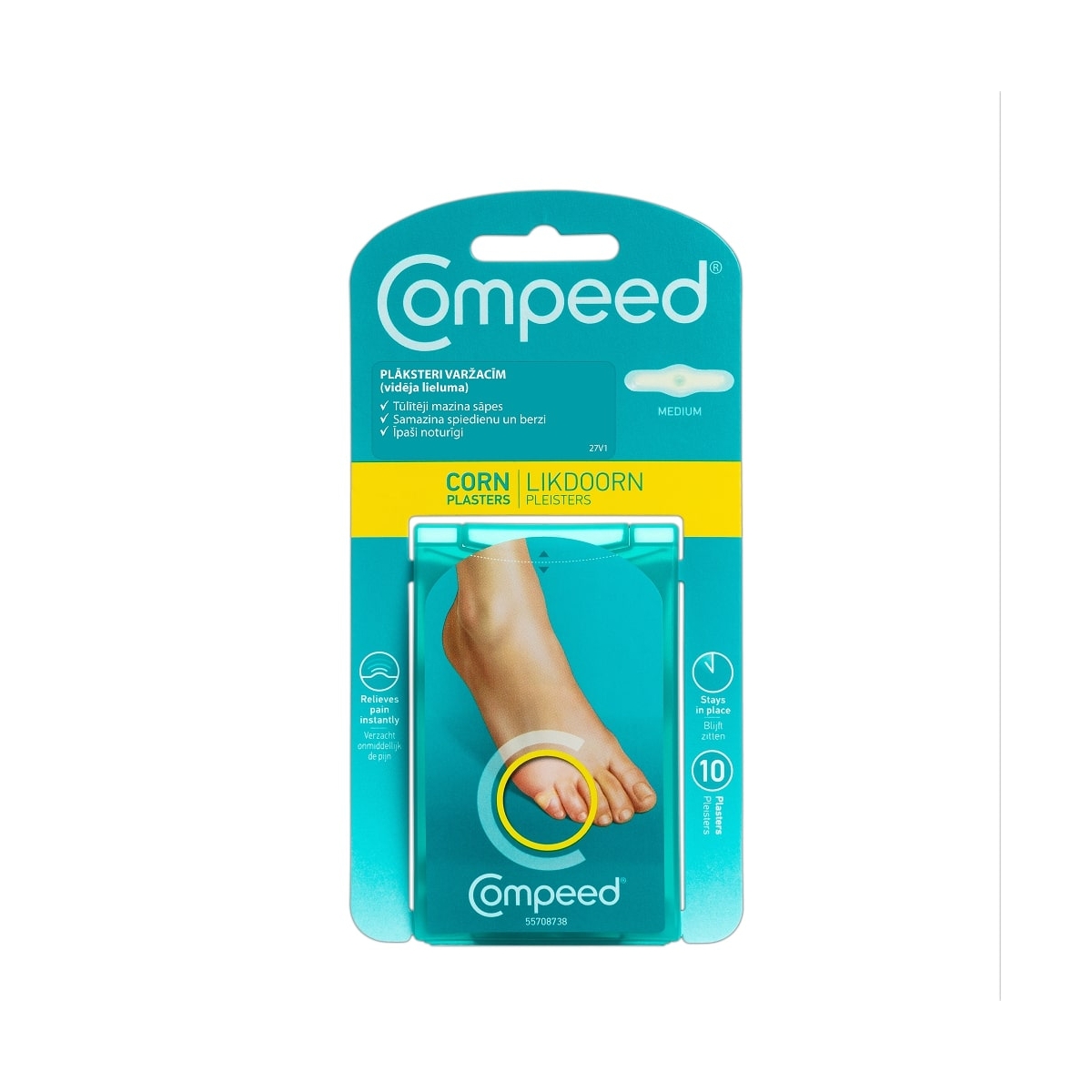 COMPEED® vidēja lieluma plāksteri varžacīm, 10 gb. - Produkta attēls