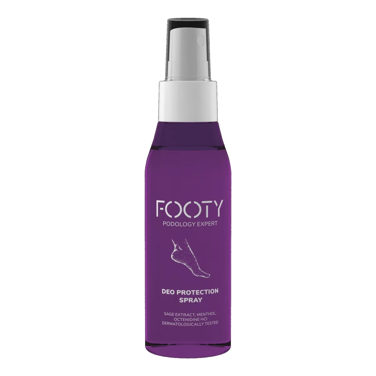 FOOTY pretsviedru izsmidzināms līdeklis pēdām, 100 ml - Produkta attēls
