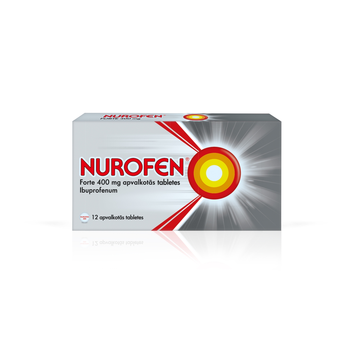 NUROFEN Forte 400 mg tabletes, 12 gab. - Produkta attēls