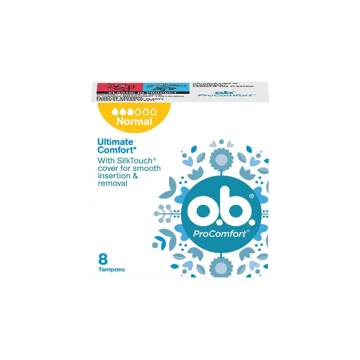 O.B. Procomfort Normal tamponi, 8 gab - Produkta attēls