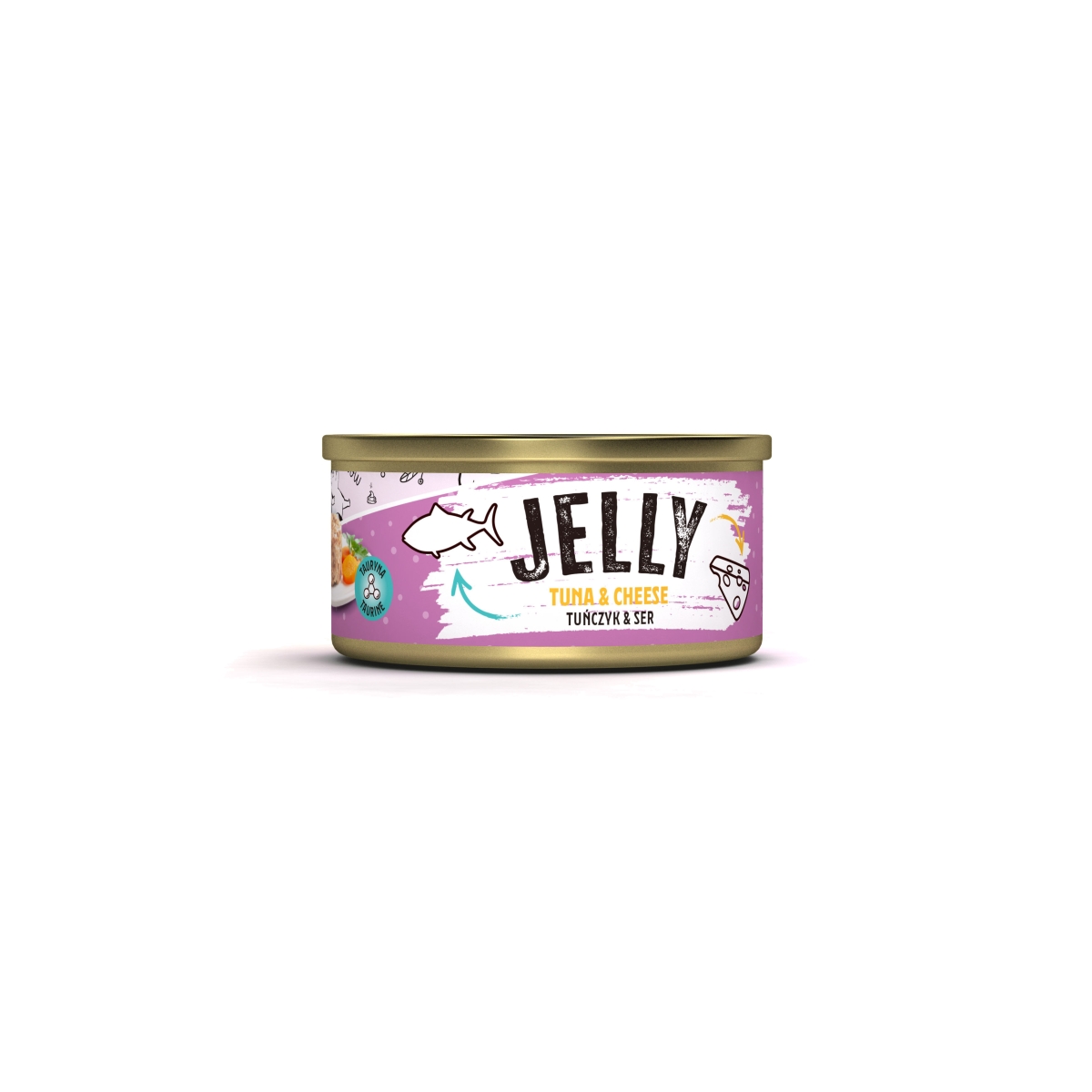 MR.BANDIT CAT JELLY KONS TUNA/CHEESE /TUN/SIERS ŽELEJĀ 80G /1674 - Produkta attēls