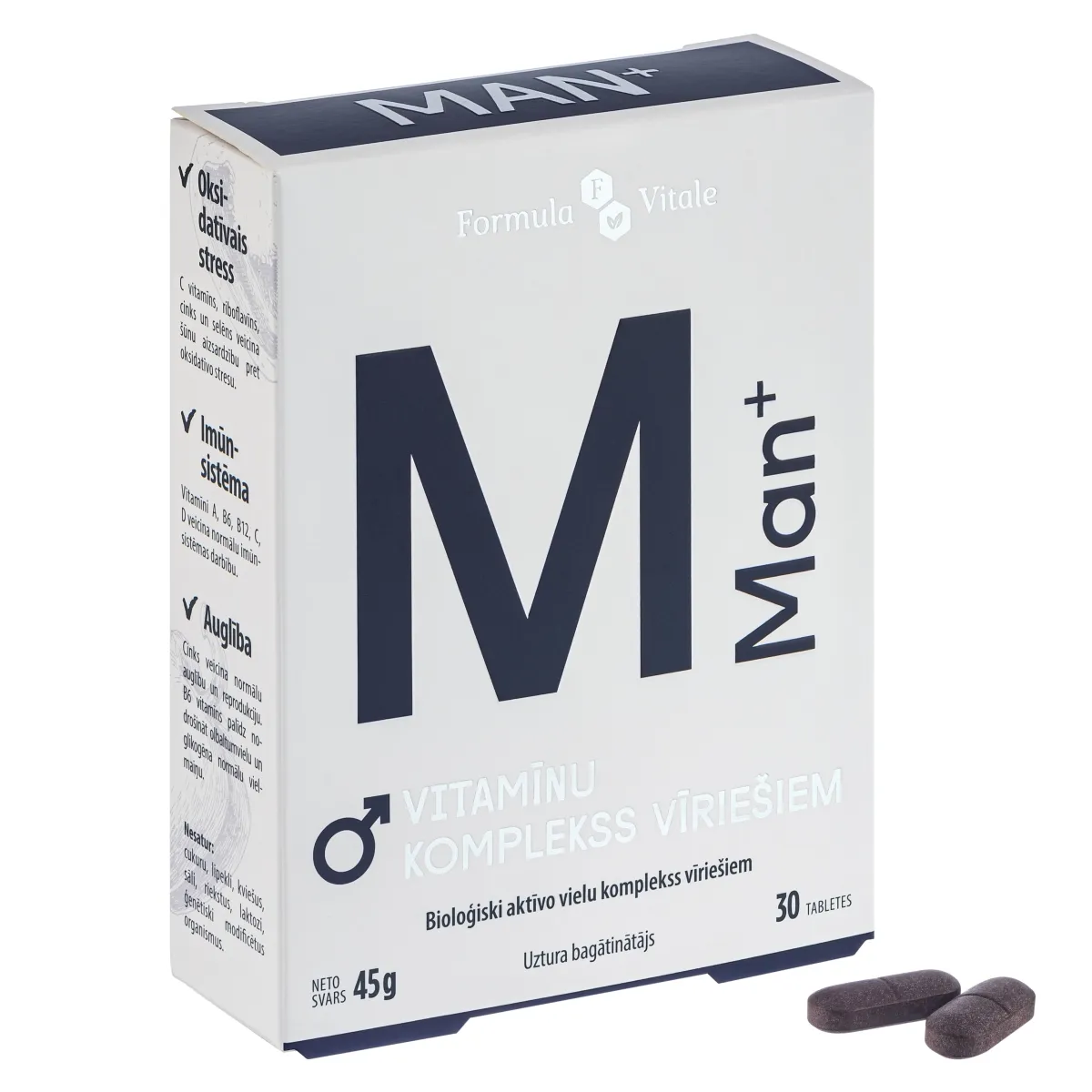 FORMULA VITALE Man+ tabletes, 30 gab. - Produkta attēls