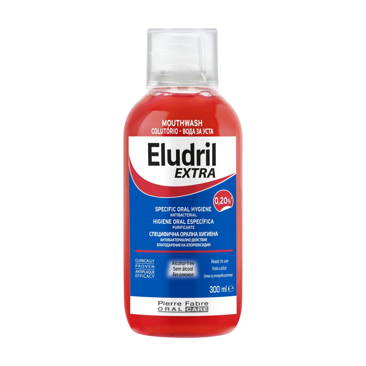 ELUDRIL Extra Mutes skalojamais līdzeklis, 300 ml - Produkta attēls