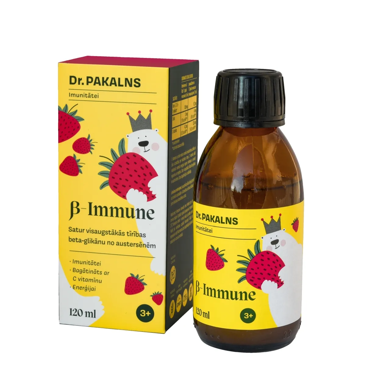 DR.PAKALNS Beta Immune balzāms bērniem, 120 ml - Produkta attēls
