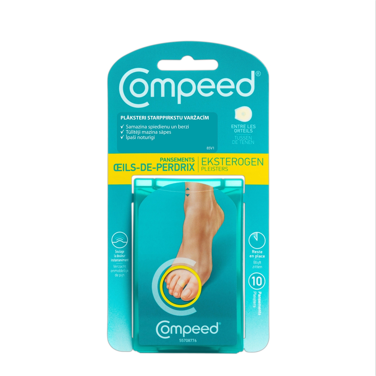 COMPEED® plāksteri sportojot uzberztām tulznām uz pēdām, 5 gb. - Produkta attēls