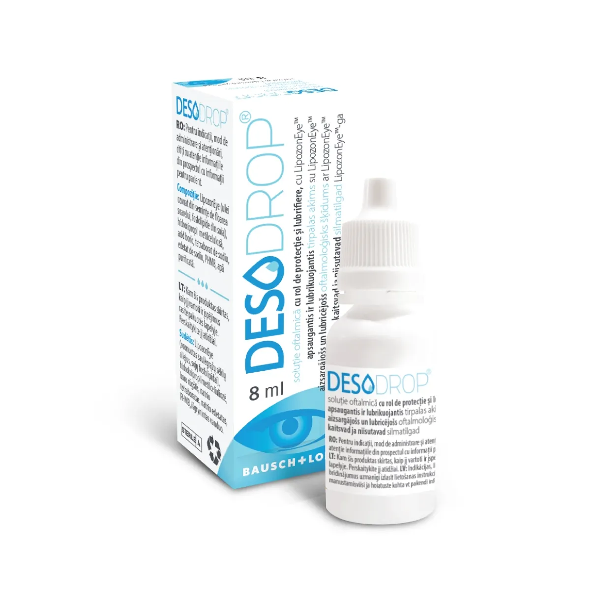 DESODROP acu pilieni, 8 ml - Produkta attēls